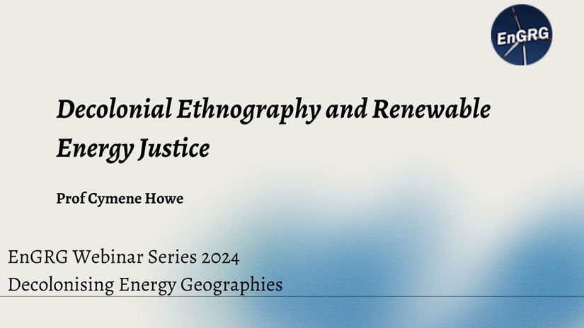 Decolonial ethnography and renewable energy Justice